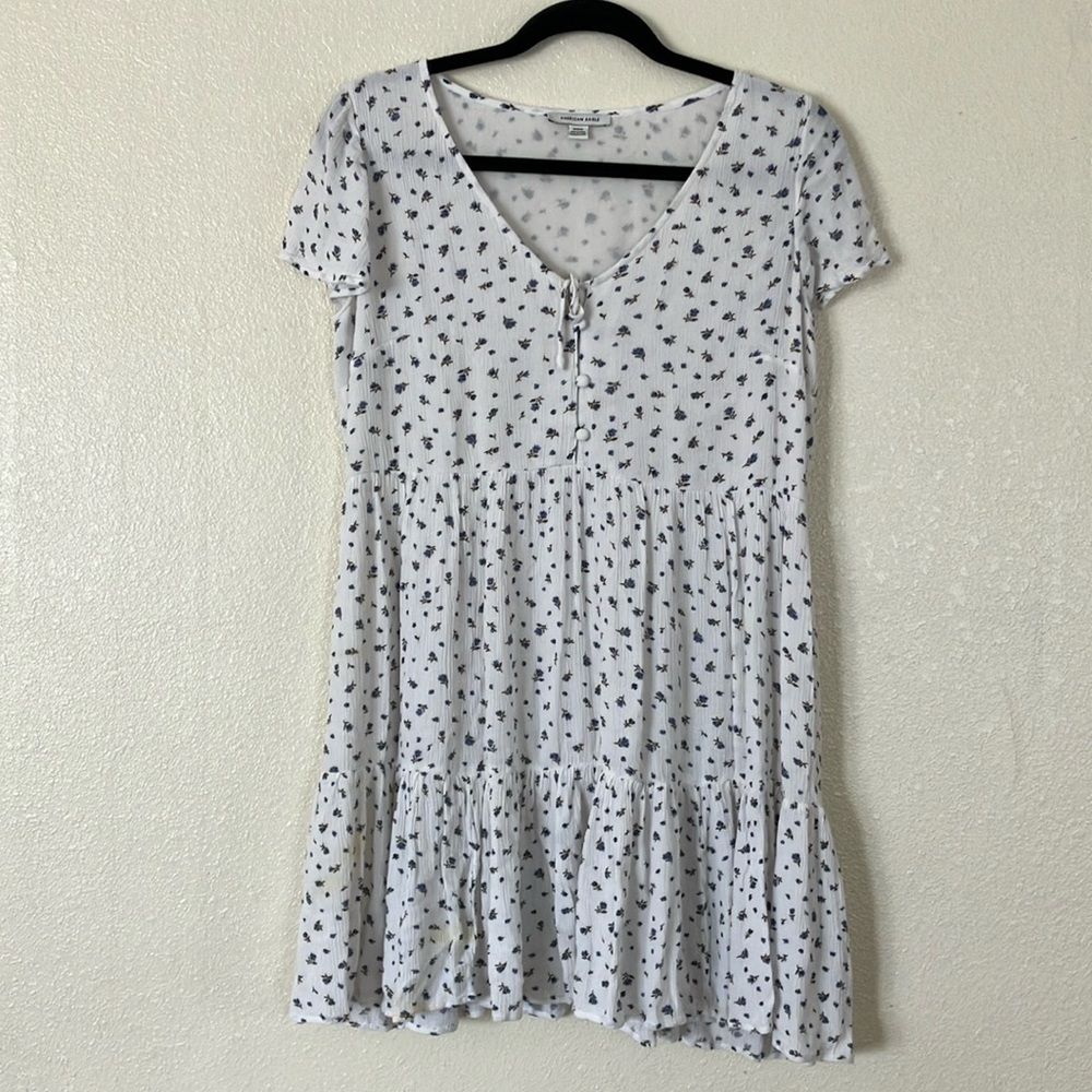 American Eagle Cottagecore Floral Tiered Mini Dress, M